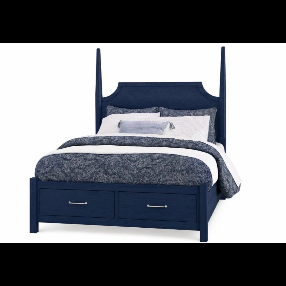 04c8af3ab5cf3e3913379a39718a9ea6 Tide & Timber Pencil Poster Bed With Footboard Storage - 833-558-050B-502-555T - Image 1