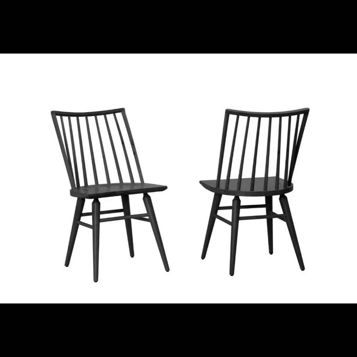 121b9d8a92c5392f3154340fd690c4eb Dovetail Dining Black Spindle Side Chair - 752-045 - Image 1