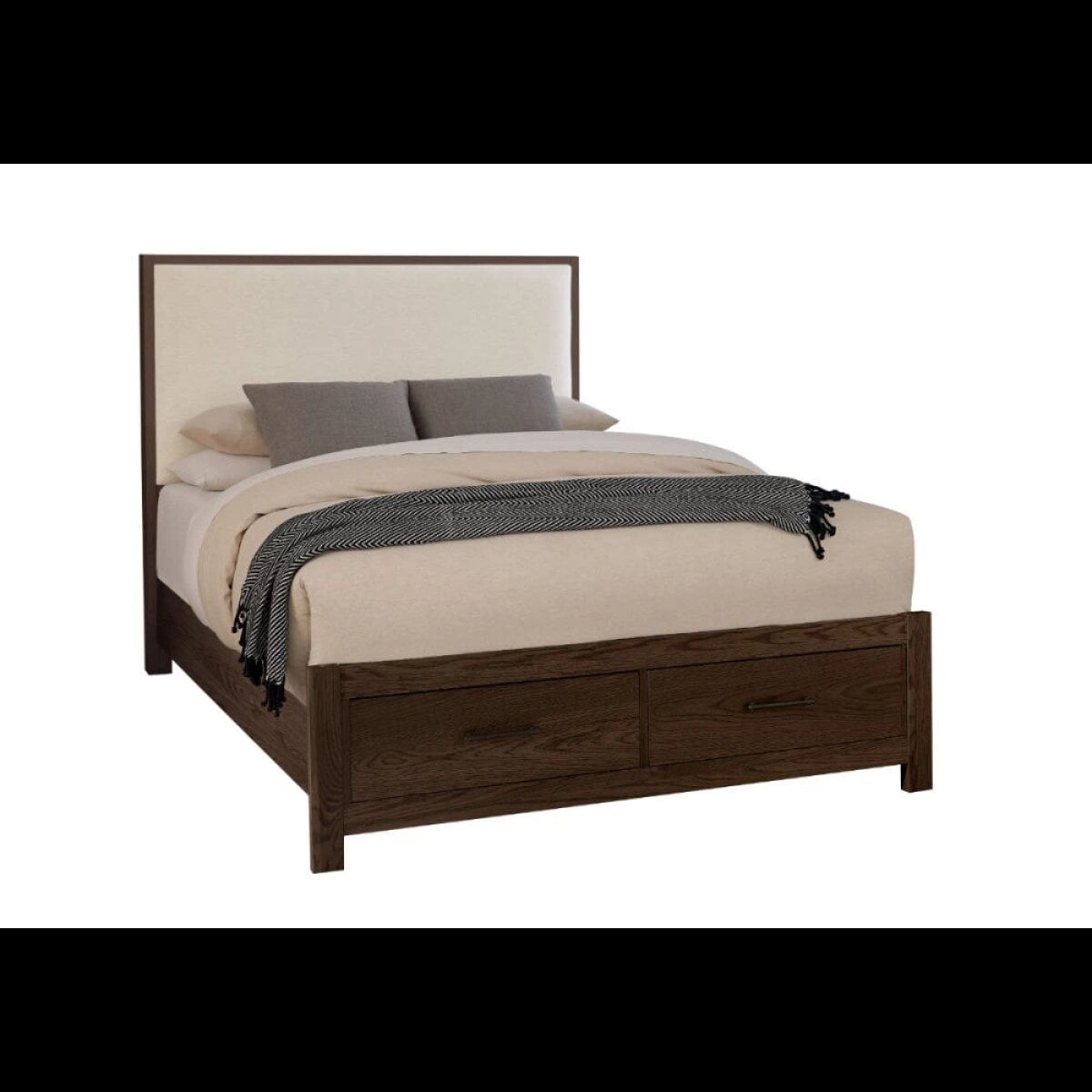 12c327fa776611841499b23351d3b765 Lodge & Loft King Upholstered Storage Bed - Ivory Cream - 840-661I-066B-502-666 - Image 1
