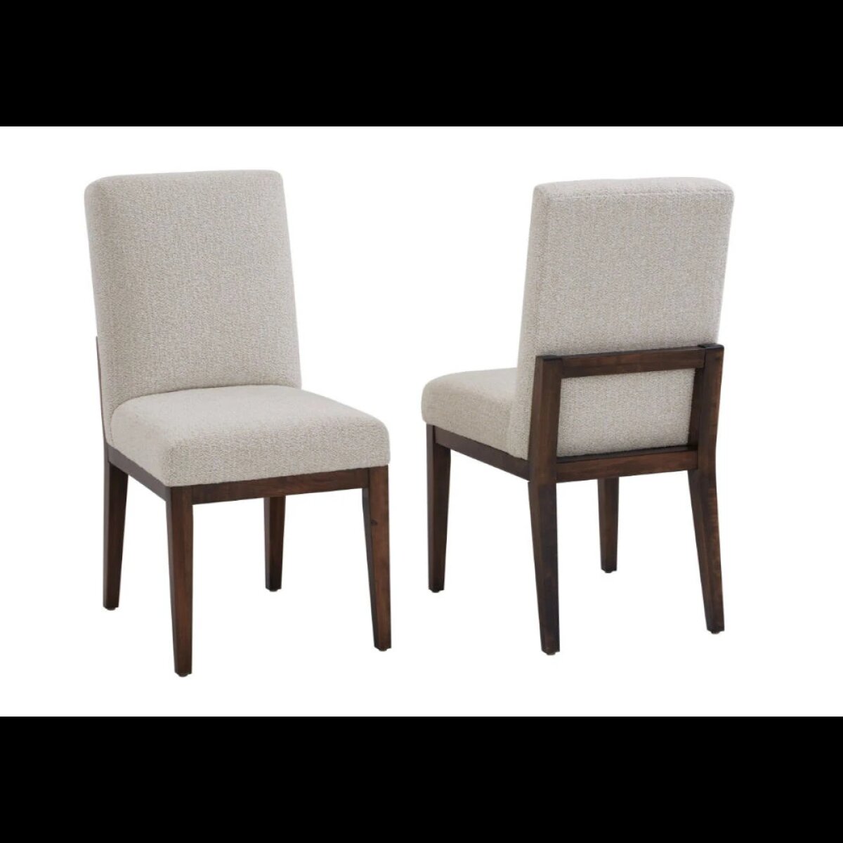 15f49234247d1046b0aa1e67e8bc302e Crafted Cherry Dining Upholstered Side Chair Oatmeal Fabric - 150-030B - Image 1