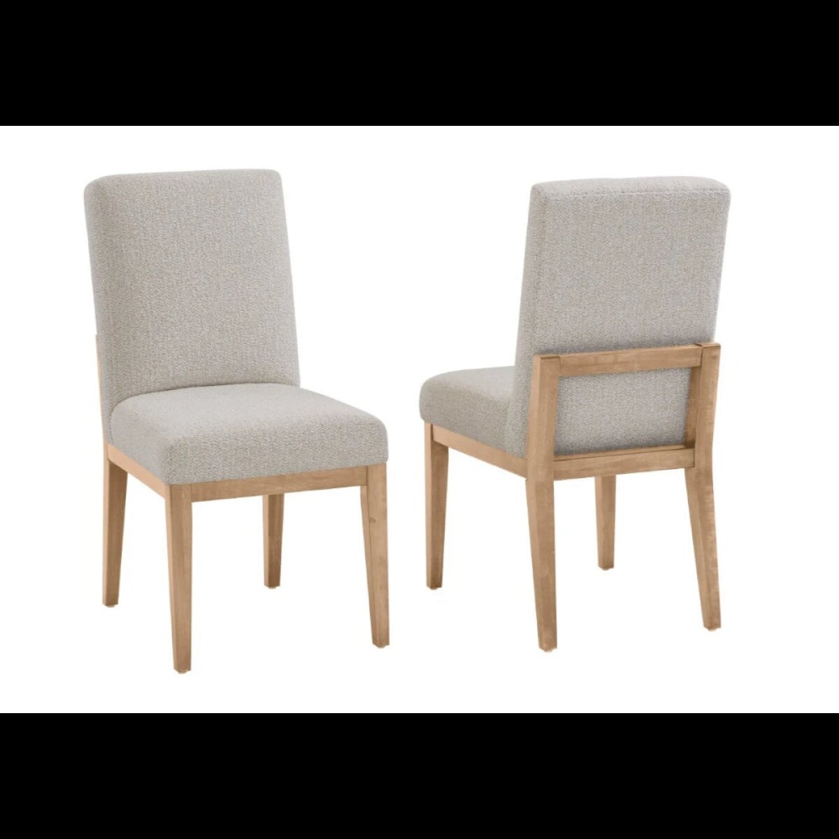 2866297df10cc01e63ce6a21e7764288 Crafted Cherry Dining Upholstered Side Chair Oatmeal Fabric - 154-030B - Image 1