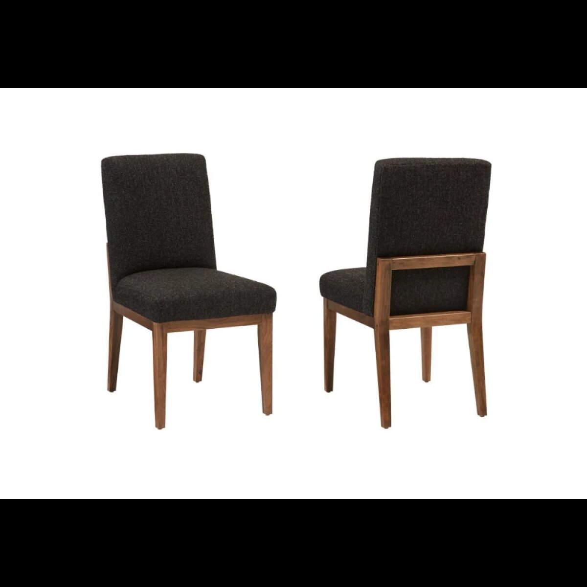 44fb641f75a811e597d32df187a5903e Crafted Cherry Dining Upholstered Side Chair Black Fabric - 151-030E - Image 1