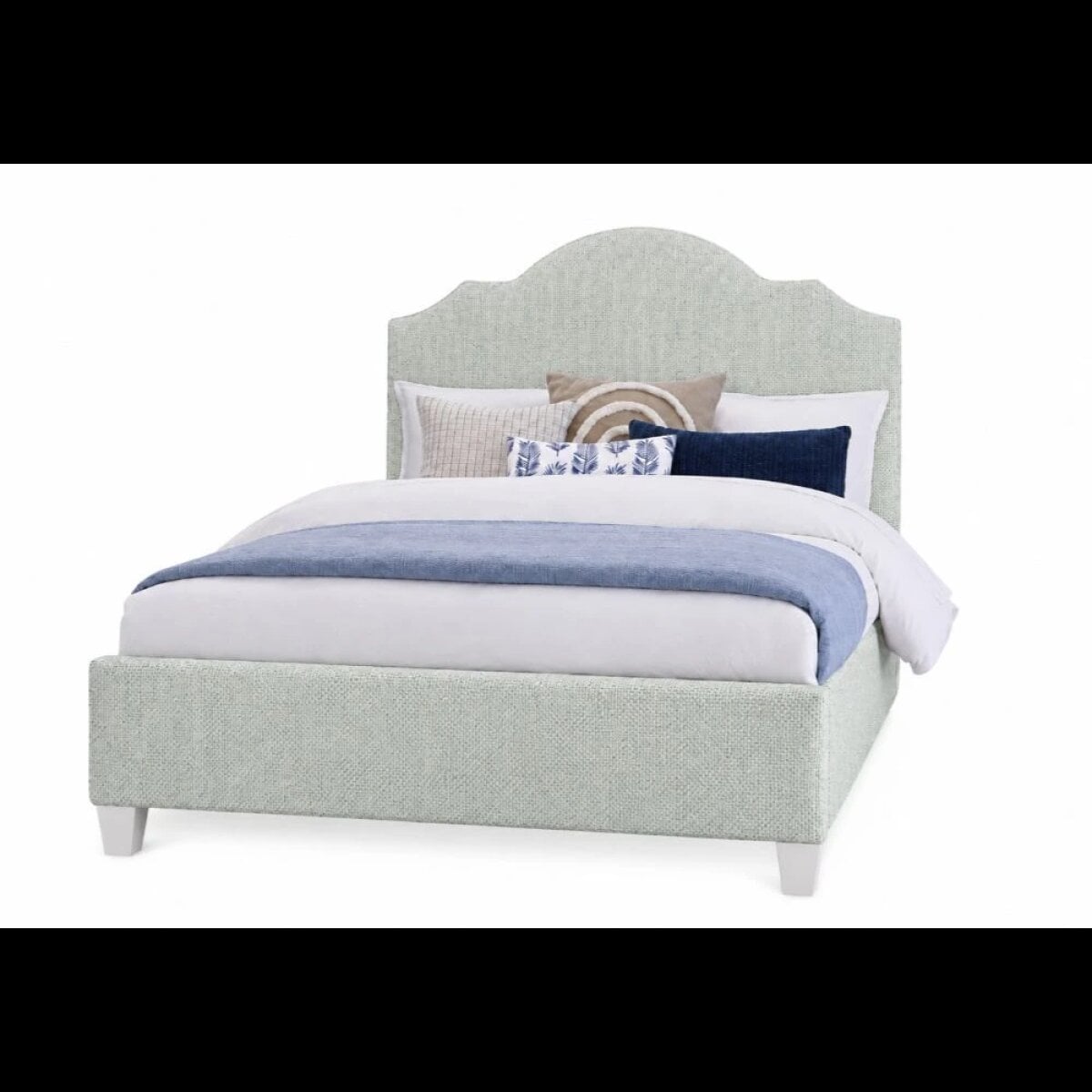 468b18c1a759c6a9a7811b0f239e2ecf Tide & Timber King Forest Green Upholstered Bed - 830/831/834/835-661F - Image 1