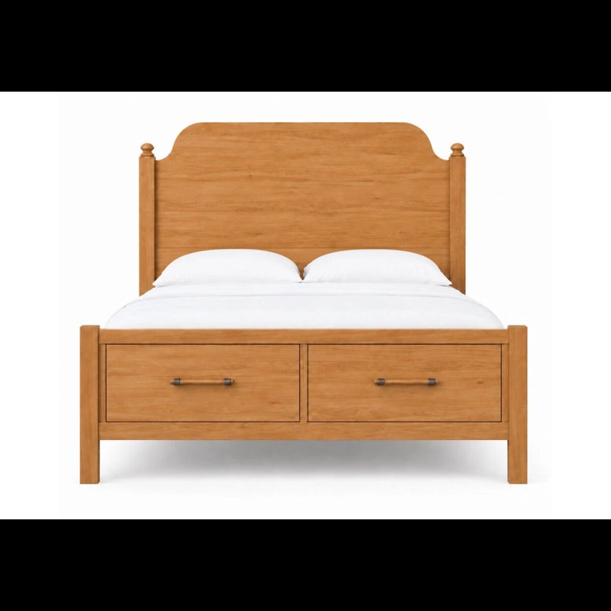 49927960a7200bd003576d20fea4309e Pure Maple King Poster Storage Bed - 182-669-066B-502-666T - Image 1