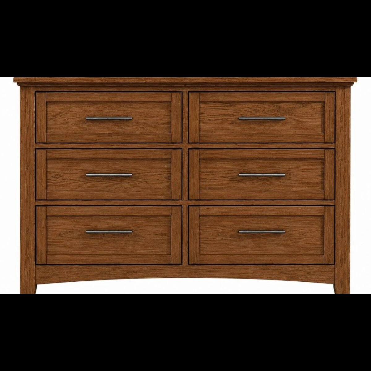 56617191fb880d4cc703471b9855ed51 Jamestown Oak Double Dresser - 6 Drwr - BB30-001 - Image 1