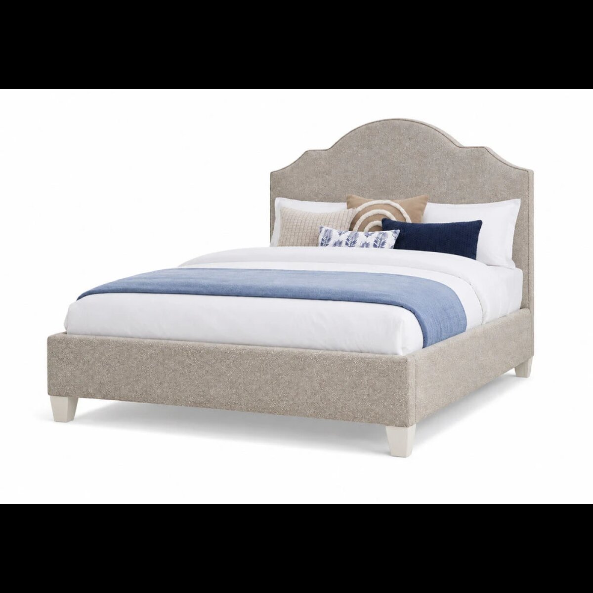 5acf4a355de207853ac4a5d2ed08d16b Tide & Timber Full Tan Antelope Upholstered Bed - 830/831/834/835-441T - Image 1