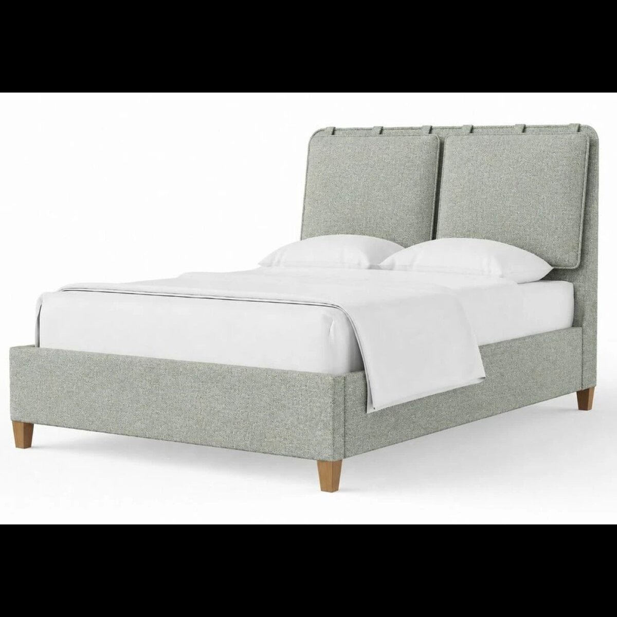 6f835af9979fc32f804efd64e543fec3 Pure Maple Queen Upholstered Bed-forest Green - 180-551F-155F-822F-404 - Image 1