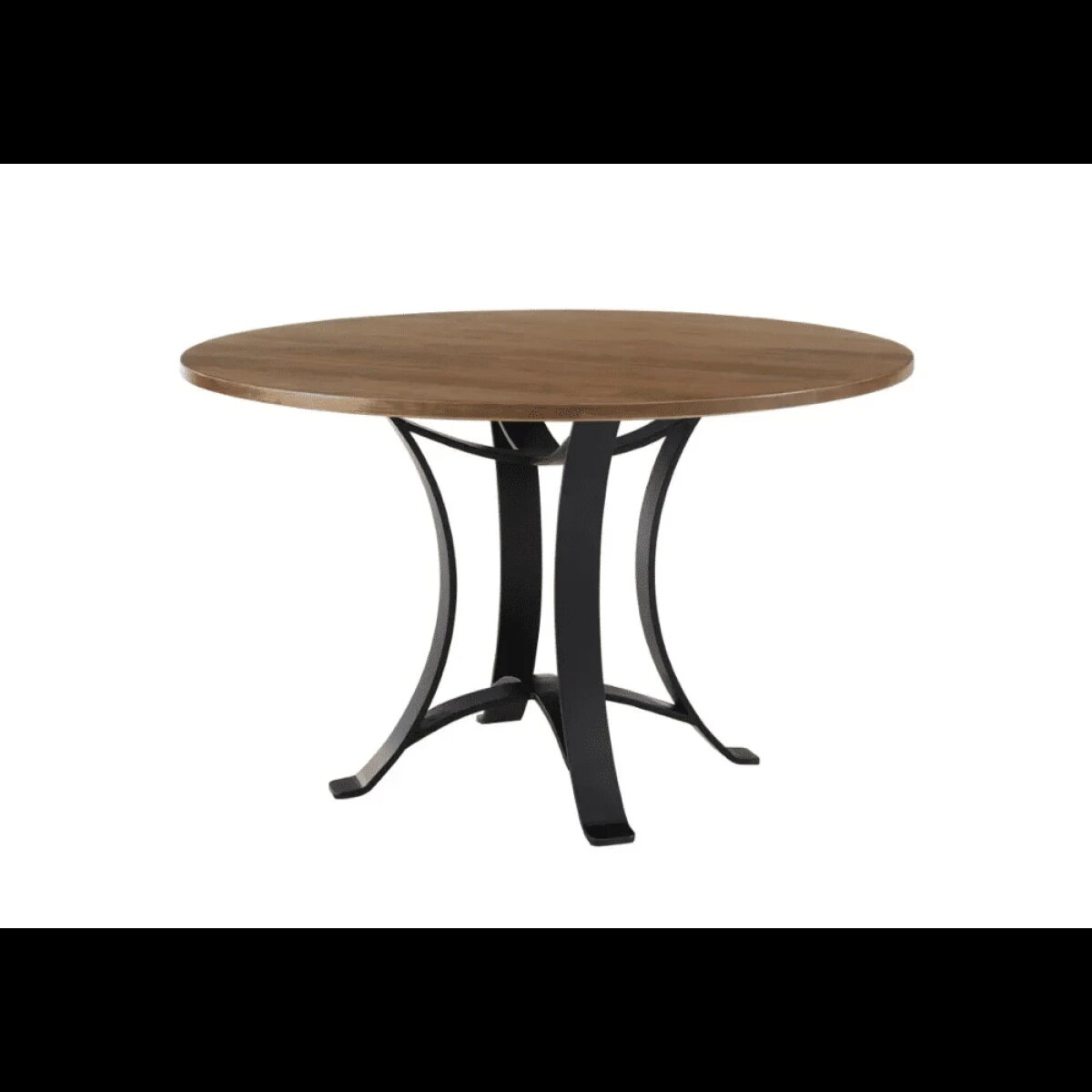 83a8b73ee84278057482927d72e8fcff Crafted Cherry Dining 48 Inch Round Table W/ Metal Base - 151-048-200 - Image 1
