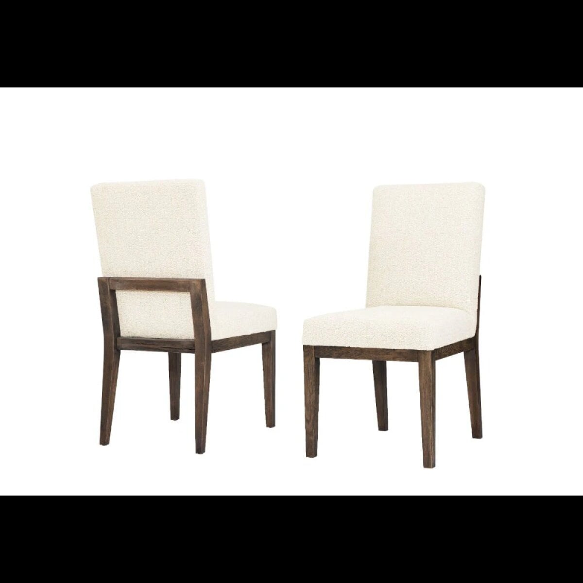 95fd9a3f9ce4e7a6d7fbdd53e43e1abd Dovetail Dining Upholstered Side Chair White Fabric - 753-030A - Image 1