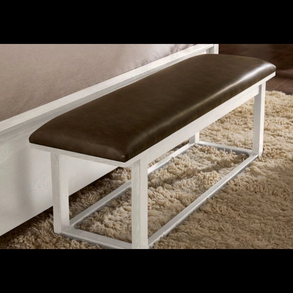 a28a7e41c52b9f0cb38f3a5948ad6bca Lodge & Loft Upholstered Bench - Sedona Brown - 844-080Y - Image 1