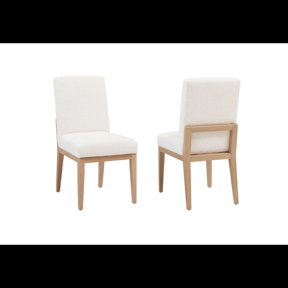 a8ba4aeb3a85b78d50a8b1a42f2ef367 Crafted Cherry Dining Upholstered Side Chair White Fabric - 154-030A - Image 1