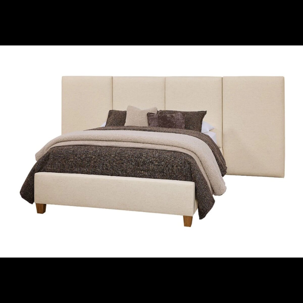 af578afcb2fea7cc97e4e39bc5d1a8a1 Joinery King Upholstered Wall Bed-ivory Cream - 190-661I-166I-822I-404-444I - Image 1