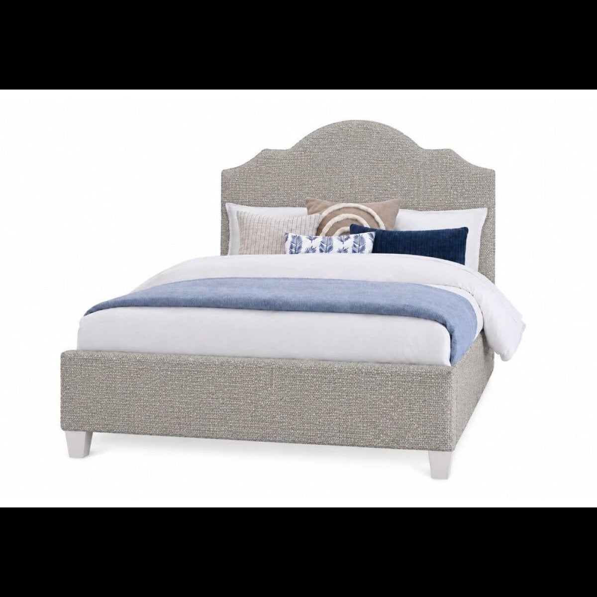 c604801e7e8de37b380747c36270c608 Tide & Timber King Ash Grey Upholstered Bed - 830/831/834/835-661A - Image 1