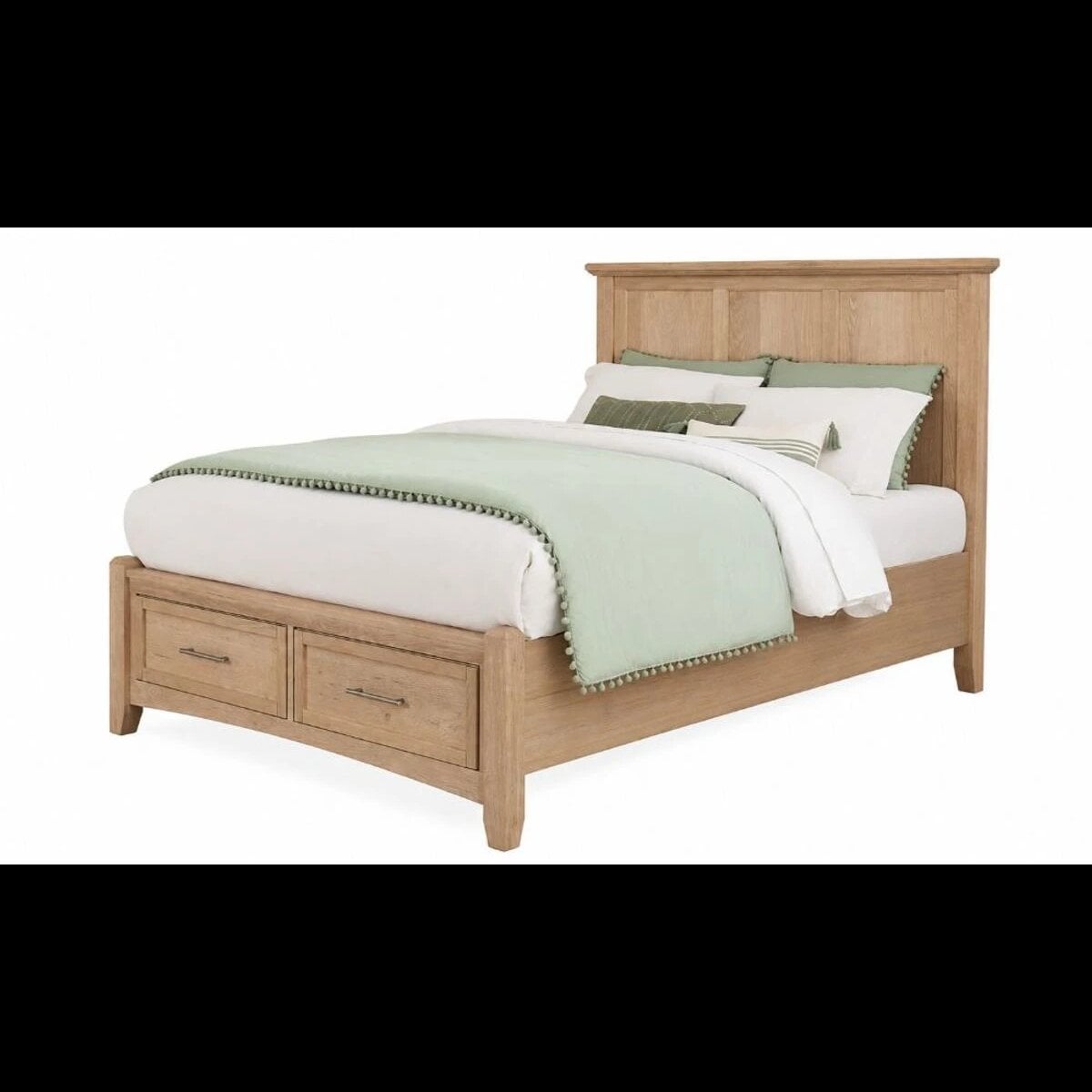 c7b1e3f293b45982f432e9077749cc2f Jamestown Oak King Mansion Storage Bed - BB31-668-066B-502-666T - Image 1