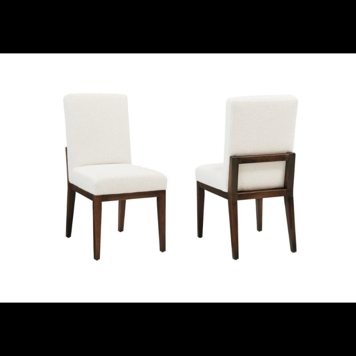 e52283545b2f2650c7e0cc7ca1a9826f Crafted Cherry Dining Upholstered Side Chair White Fabric - 150-030A - Image 1