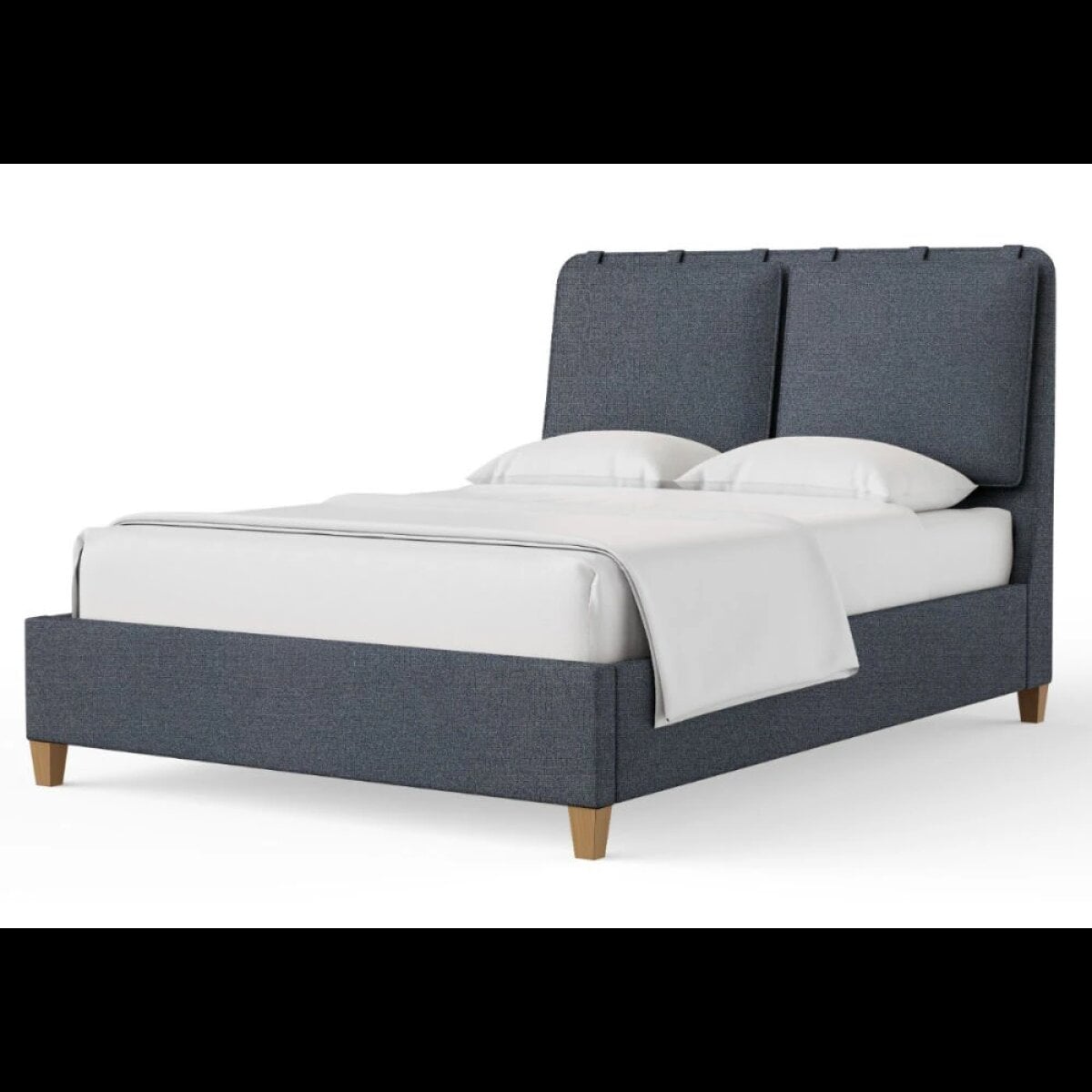 e7fded546df30ad74d6e44454f16d66d Nordhaven King Upholstered Bed-navy Tweed - 850-661J-166J-822J-404 - Image 1